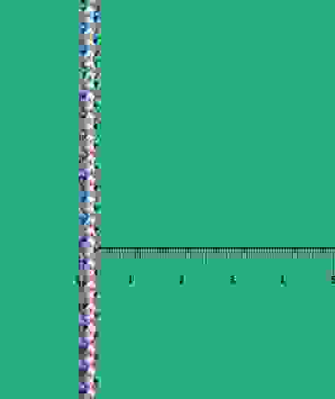 Шнур хозяйственный вязаный д.4мм Радуга плотный 55кгс