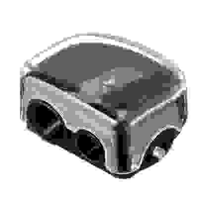 Точилка для косметических карандашей двойная, пластик, 4х3,5х2см, черный, SB-02A-11