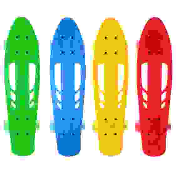 Фишборд 56х15см, 60х45мм ПУ колеса, макс. нагрузка 80кг, пластик SILAPRO