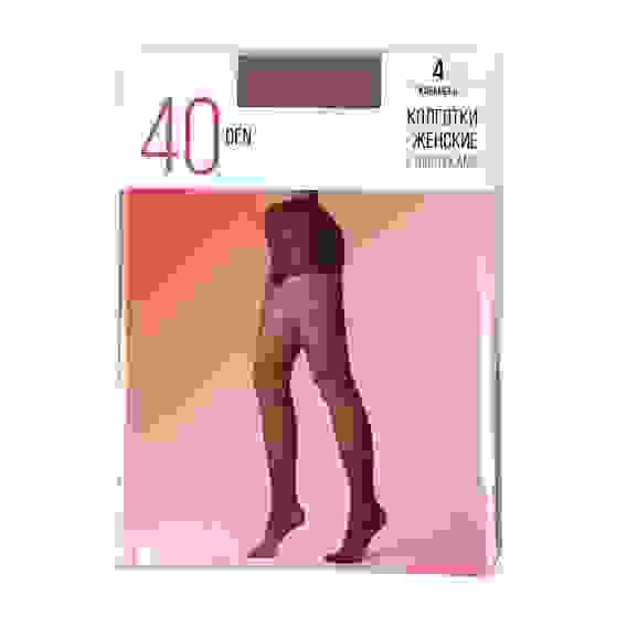 Колготки капроновые женские 40 DEN, размер 1/2,3,4, цвет карамель