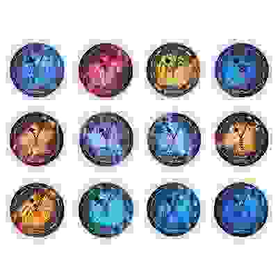 Будильник кварцевый, d=15см, пластик, 15,3х15,3х4 см,"Знаки Зодиака", 12 дизайнов