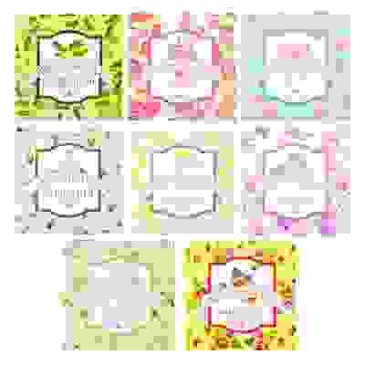 Аромасаше &quot;Цветочный сад&quot;, 10 г, 10х10,5 см, на подвеске, 8 ароматов, LS 10