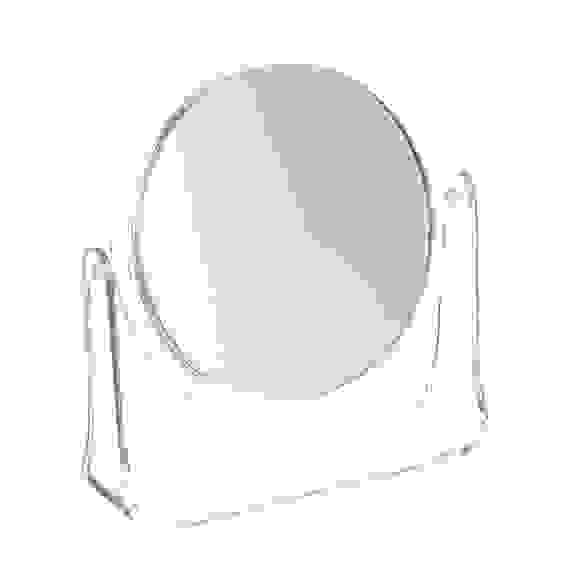 Зеркало настольное круглое, d14см, пластик прозрачный