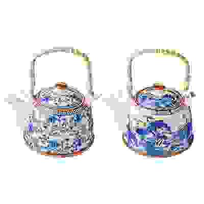 Чайник заварочный фарфор, 900мл, с бамбуковой ручкой \&quot;Этно\&quot;