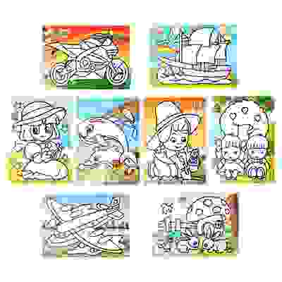 Аппликация самоклеящаяся из фольги, 1 основа, бумага, фольга, 31,6х21см, 8 дизайнов ХОББИХИТ