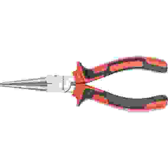 Круглогубцы NICKEL, 160 мм, никелированные, двухкомпонентные рукоятки// Matrix