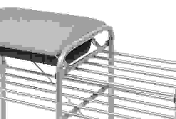 Этажерка \"Люкс 5\" (ЭТЛ5/3 серый-серый)