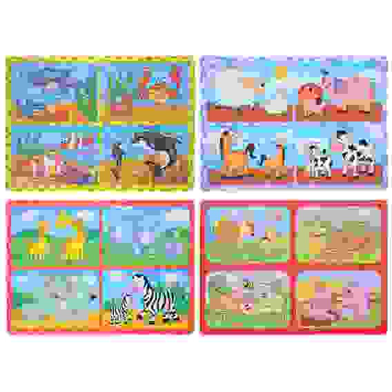 Пазл-рамка "Мамы и Малыши", дерево, 29,5х21х0,8, 2-6 дизайнов