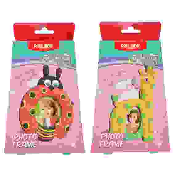 Фоторамка из шарикового пластилина, полимер, 15-22 см, 2-4 дизайна ХОББИХИТ