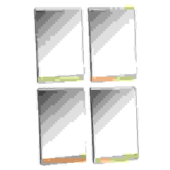 Зеркало настольное, МДФ, стекло, металл, 15х22,5см, 4 цвета, ЗН19-3