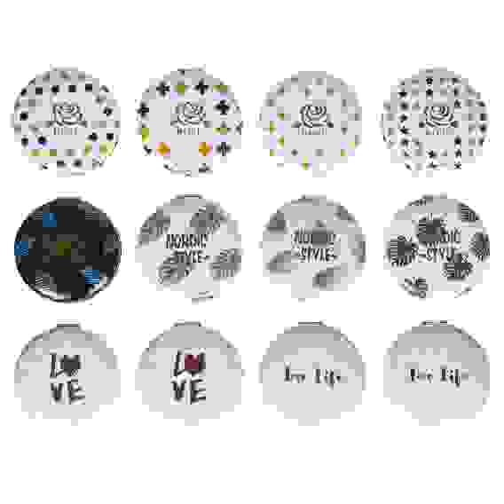 Зеркало карманное, d=7см, ПУ, сплав, 3-12 дизайнов