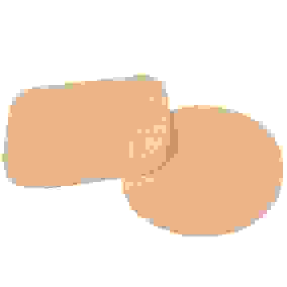 Набор спонжей для макияжа 2шт, латекс, d5,5см/4,3х5,3см