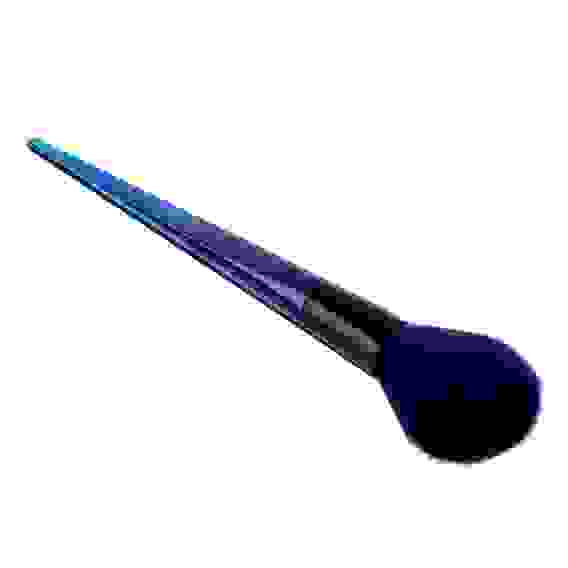 Кисть для компактной или рассыпчатой пудры, пластик, металл, ворс иск. мех, 21см, 1 дизайн