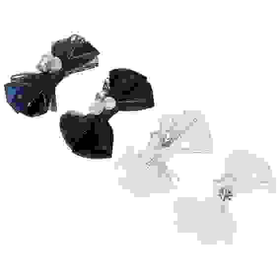 Зажим для волос школьный, 7см, полиэстер, 2 цвета