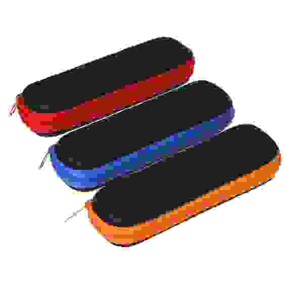 Футляр для очков на молнии, неопрен, 15х4,5см, 3 цвета