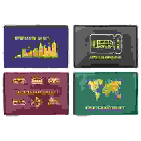 Обложка для проездного билета 10,5х7см, ПВХ, 3-4 цвета, ОД18-1