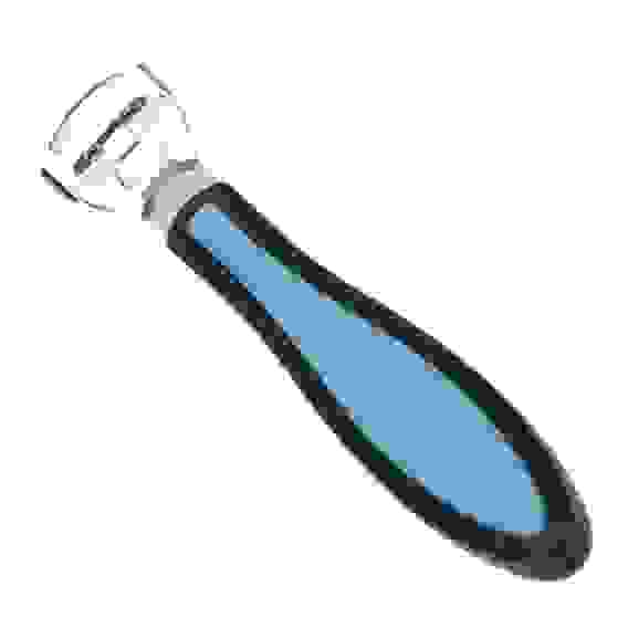 Скребок для удаления огрубевшей кожи стопы, 15см, пластик, металл, силикон, 2 цвета, B036D165