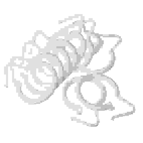 Кольца для занавесок 10шт, пластик d3,5см, белые