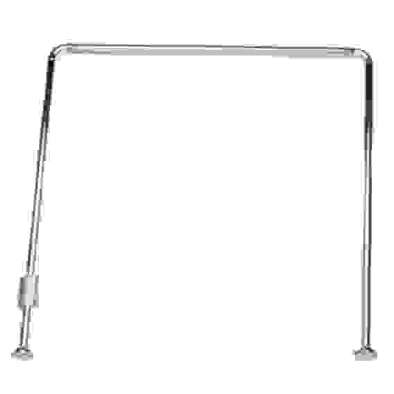 Карниз для ванной угловой нерж.сталь, 90x90x90см