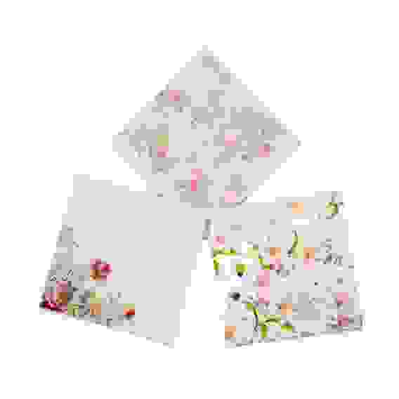 Салфетки бумажные 10шт, двухслойные, 33x33см, &quot;Цветы&quot;, 3 дизайна