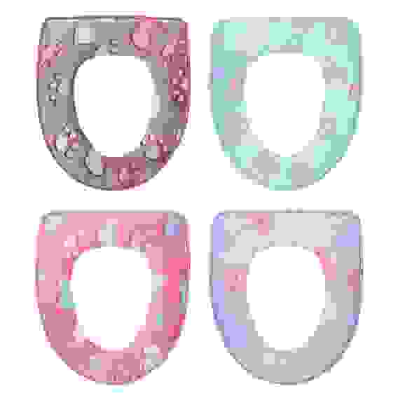 Чехол для сиденья унитаза 44х37см, искусственный мех, ПВХ, 4 цвета