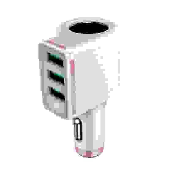 Переходник АЗУ на 3 USB 4.2A CM12 LDNIO (гарантия 2 недели)