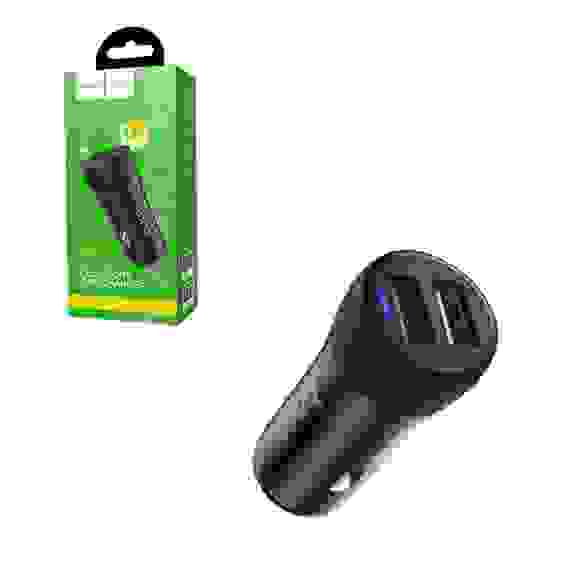 Переходник АЗУ на 2 USB 3.4A Z21 HOCO черный (гарантия 2 недели)
