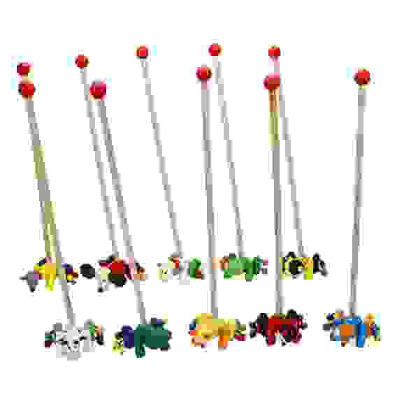 Каталка с ручкой, дерево, 54х7,5см, 5 дизайнов