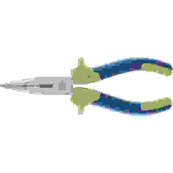 Длинногубцы прямые,200 мм, двухкомпонентные рукоятки// Сибртех