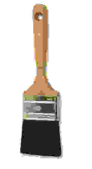 Кисть плоская №2,5(63мм) натур черн щетина дер руч Профи Промис