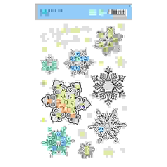 Наклейки на стекло «Снежинки», 20 × 34 см