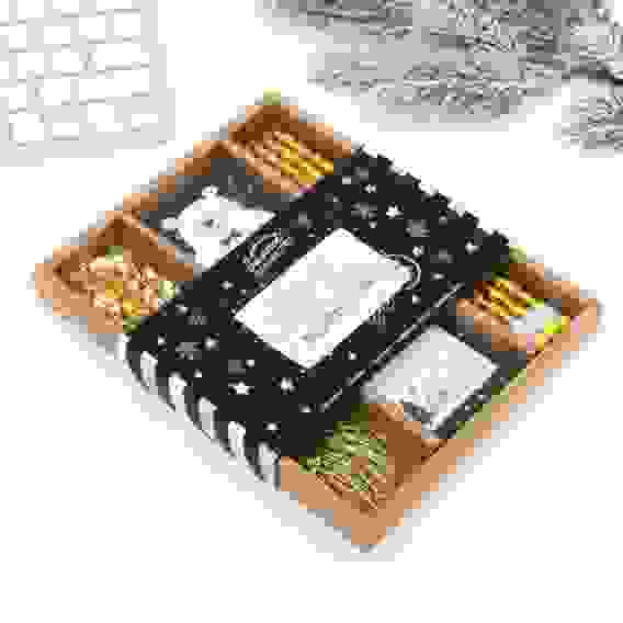 Набор канцелярских товаров «Счастья в Новом году», 5 предметов: планинг, кнопки, скрепки, клейкая ле