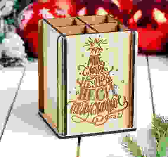 Подставка под канцелярские принадлежности «Мне сладкое нельзя», 8,5×8.5×11 см 4404950