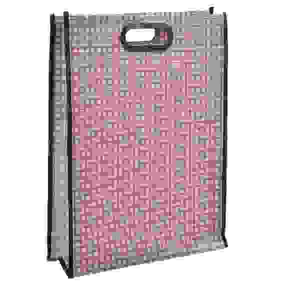 Сумка хозяйственная с вырубленной ручкой, полипропилен, нетканый материал, 30х40х10см