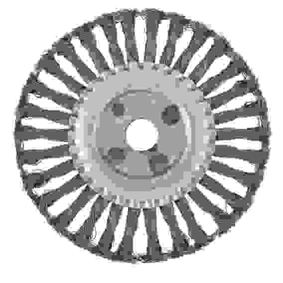 Щетка для УШМ 175 мм, пос.22,2мм,плос. круч. пров.СИБРТЕХ