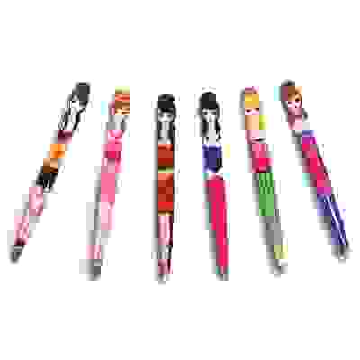 Пинцет для бровей, металл, 6 цветов, GS-2