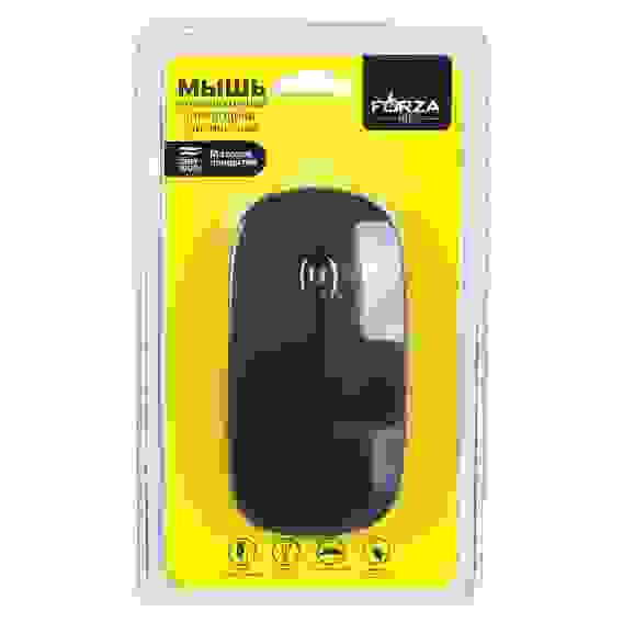 Компьютерная мышь проводная тонкая, провод 1,15 м, черный FORZA (гарантия 2 недели)
