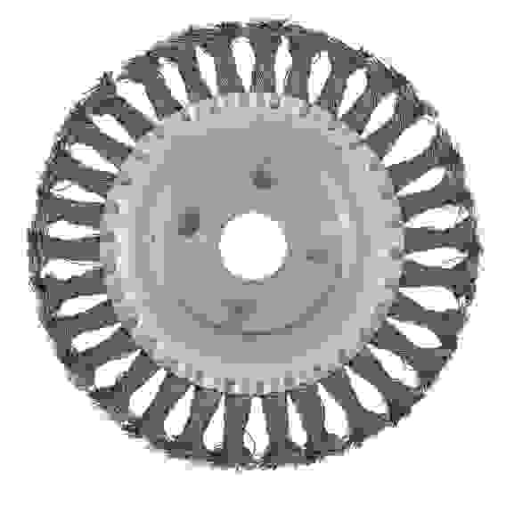 Щетка для УШМ 150 мм, пос.22,2мм,плос.круч.,пров.СИБРТЕХ