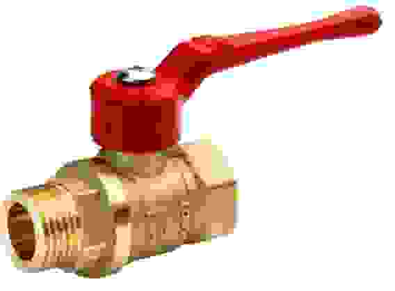 Кран шаровый вода, 1 вн/нар рукоятка