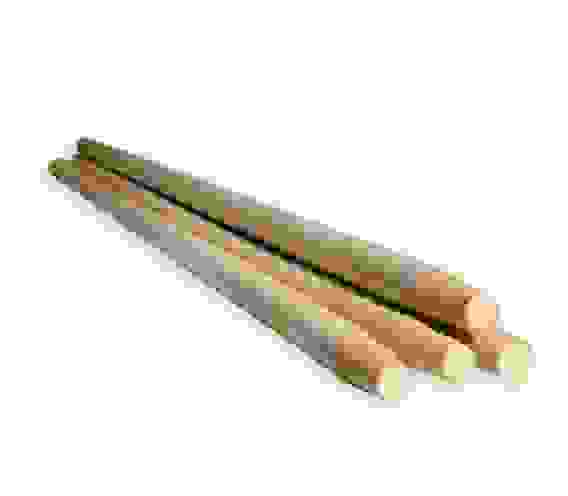 Черенок деревянный D25 в/с с резьбой сух.шлиф.