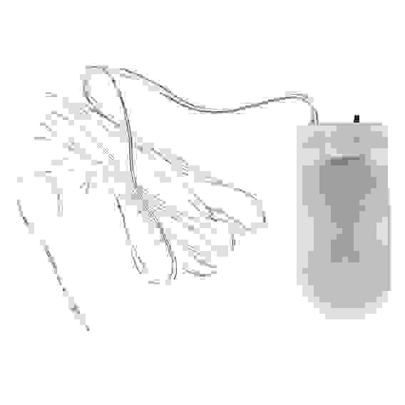 Гирлянда электр, \&quot;Нитка росы\&quot; 10LED, шампань, 1 метр, от батареек (2*CR2032) СНОУ БУМ