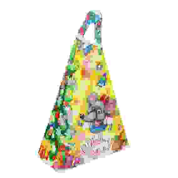 Коробка для подарков "Новогодний треугольник", картон 320г, 150х65х205мм, до 350г