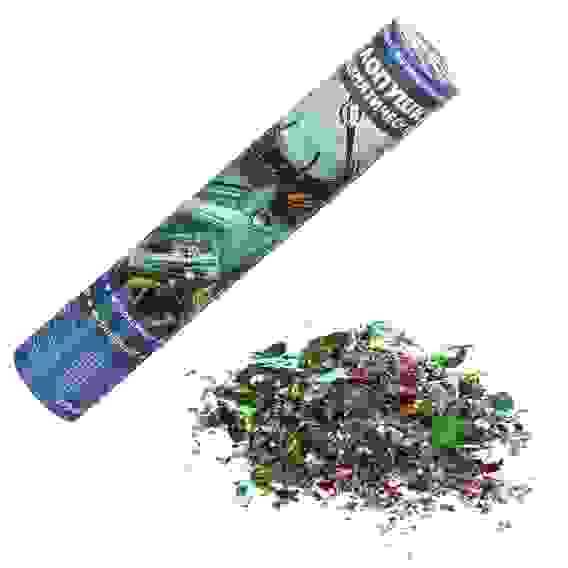 Хлопушка пневматическая, 28 см, фольга фигурная доллары, дизайн 12 СНОУ БУМ