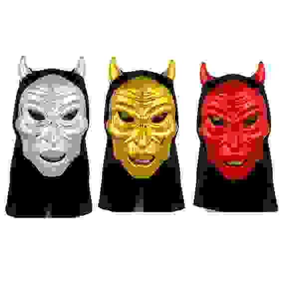 Маска карнавальная с капюшоном, 17,5х8 см, 3 цвета СНОУ БУМ