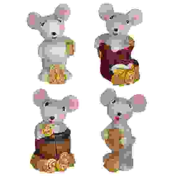 Сувенир в виде мышонка с деньгами, полистоун, 4,8х3х2,5 см, 4 дизайна СНОУ БУМ