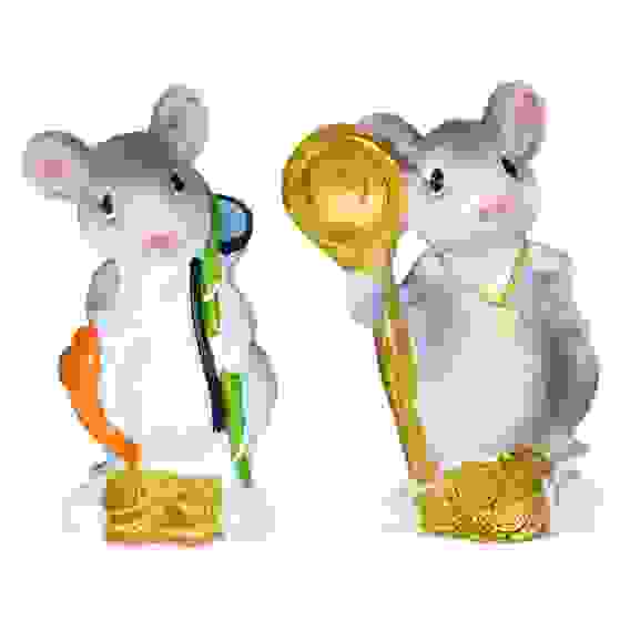 Сувенир в виде мышки, 8,5х5х4,7 см полистоун, 2 дизайна, арт 2-1 СНОУ БУМ