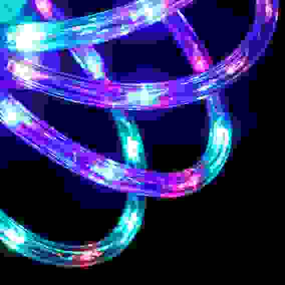 Шнур LED 6м 24LED/m 2дорожки 8режимов мультицвет, 220В