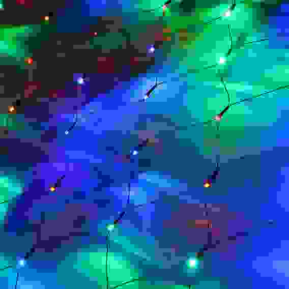 Гирлянда электрическая Сетка, 144LED 1,6x1,6м мультицвет, 8 режимов, ПВХ провод, 220В