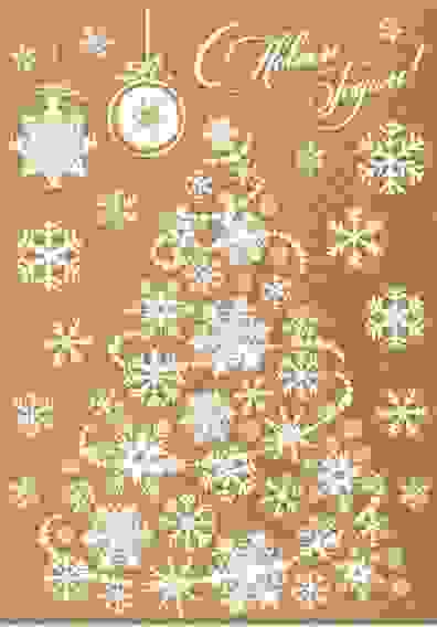 Наклейка для окон «Новогодняя ёлочка» , 33 х 50,5 см