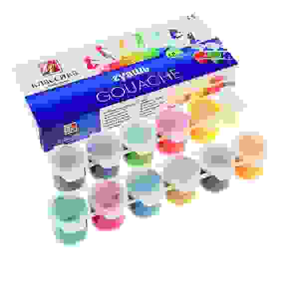 Гуашь 12 цветов по 20 мл &quot;Классика&quot;, блок-тара